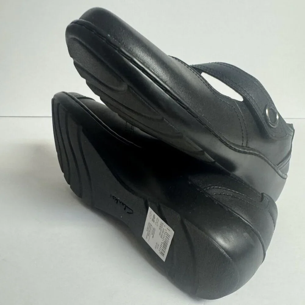 Clark’s Womens Cora Ease Slip On Black Size 7.5W